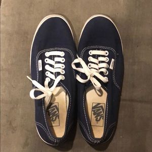 Women’s navy blue and white VANS